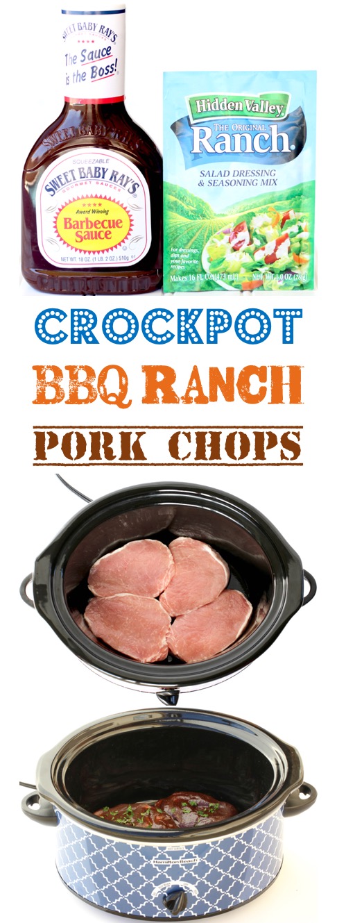 Crockpot Pork Chops Easy BBQ Ranch Recipe