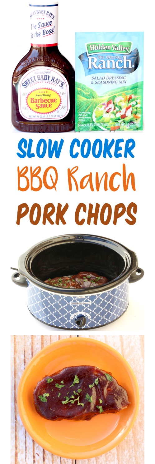 Slow Cooker BBQ Ranch Pork Chops Recipe