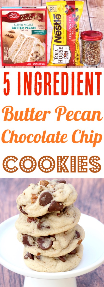 Pecan Cookies Recipes Simple Chewy Easy Butter Pecan Chocolate Chip Cookie Recipe