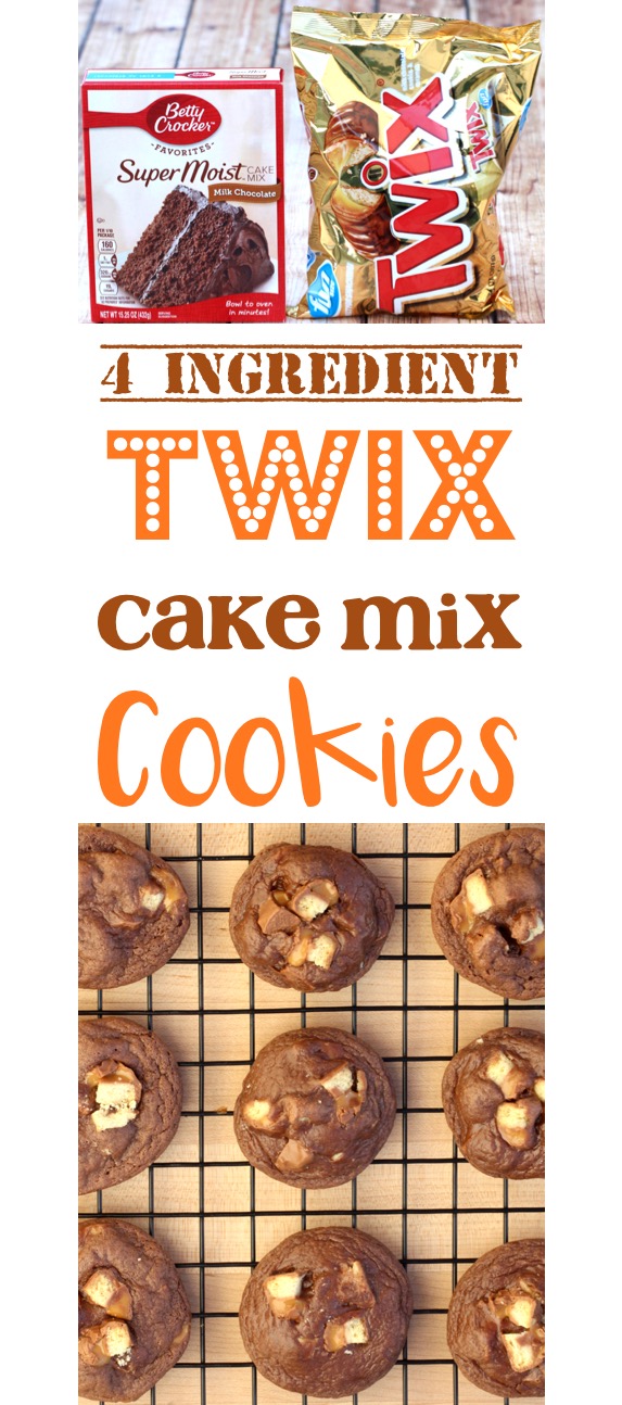 Twix Cookies Easy Cake Mix Cookie Recipe