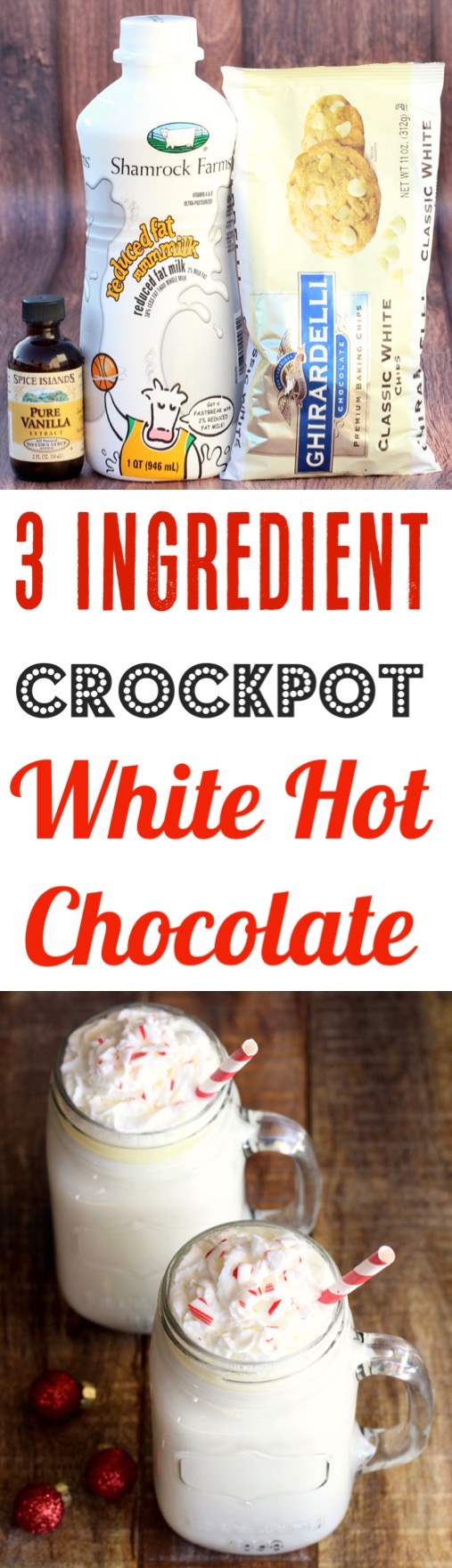 Crockpot White Hot Chocolate Recipe Easy Slow Cooker Party Drink