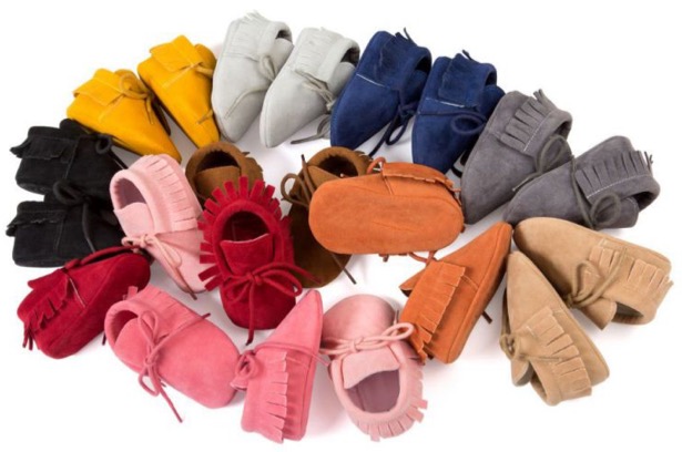 Free Suede Baby Moccasins at TheFrugalGirls.com