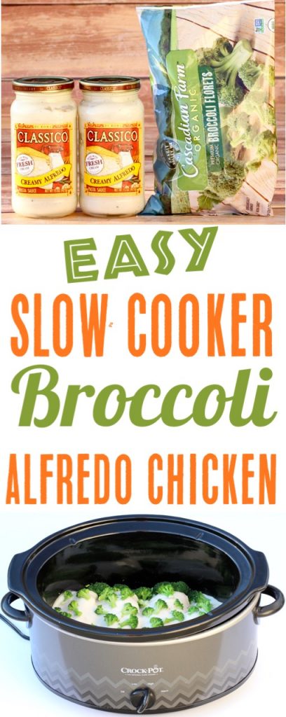 Chicken Broccoli Alfredo Crock Pot Recipe (3 Ingredients)