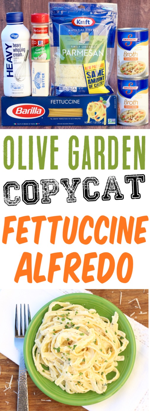 Fettucini Alfredo Recipe Olive Garden Copycat Easy