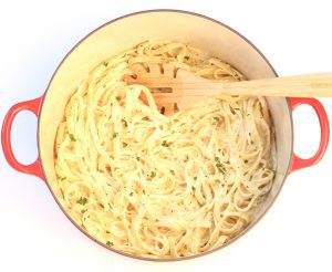 One Pot Fettuccine Alfredo Recipe! {Quick and Easy} - TheFrugalGirls.com