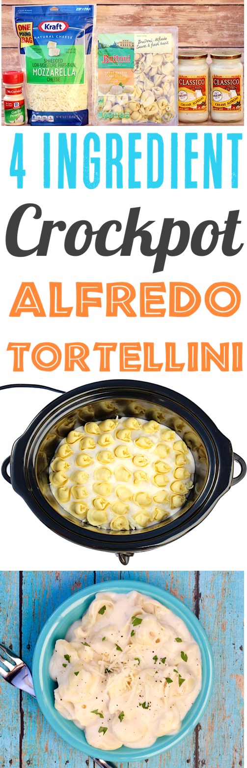 Crockpot Alfredo Tortellini Pasta Recipe