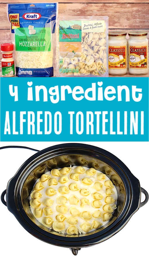 Crockpot Recipes Easy Meals - Alfredo Tortellini Recipe