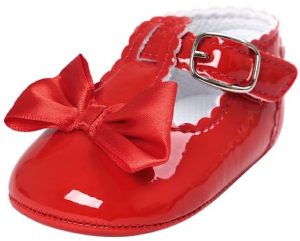 Free Baby Girl Buckle Shoes with Bows