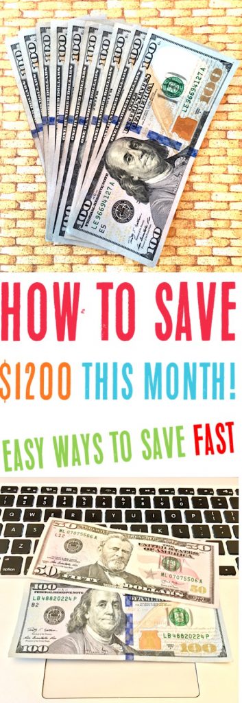 How to Save Money Fast! {Genius Tips to Save $2200 this Month}