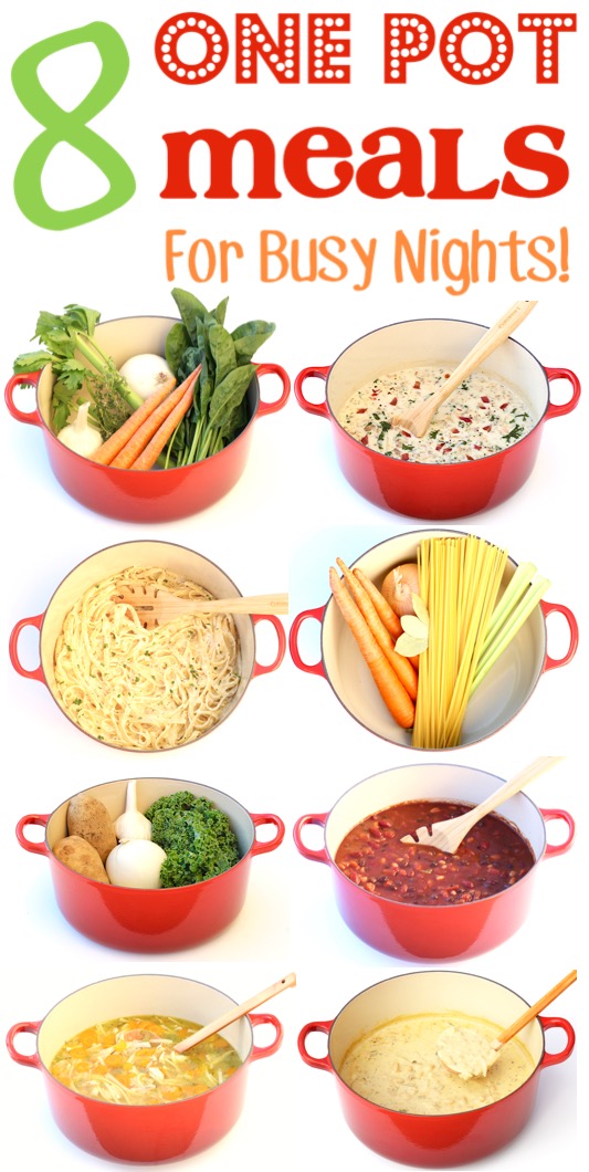 One Pot Meals Easy Quick Dinners for Busy Nights