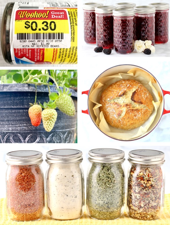 Moving Spices into Matching Glass Jars - How to do it on a budget!