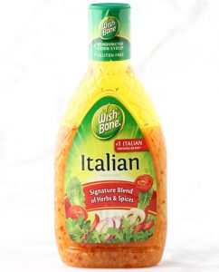 Bottle of Italian dressing.