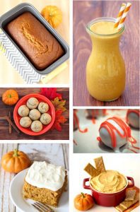 Collage of recipes with pumpkin.
