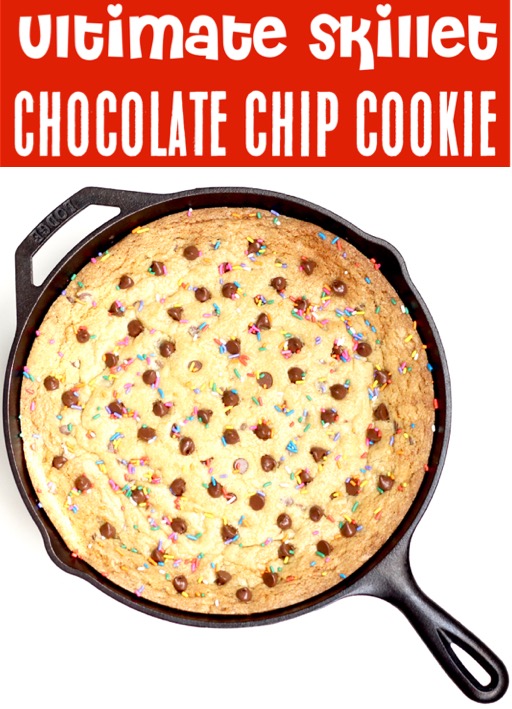 Skillet Cookie Cast Iron Easy Chocolate Chip Cookie Recipes