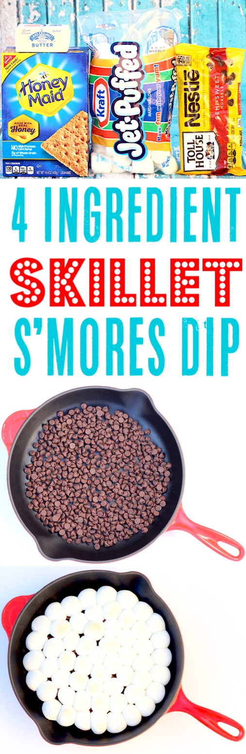 Skillet Dessert Recipes Cast Iron S'mores Dip