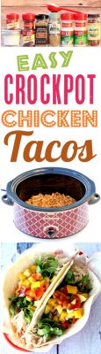 Easy Crockpot Chicken Tacos Recipe (The BEST!)