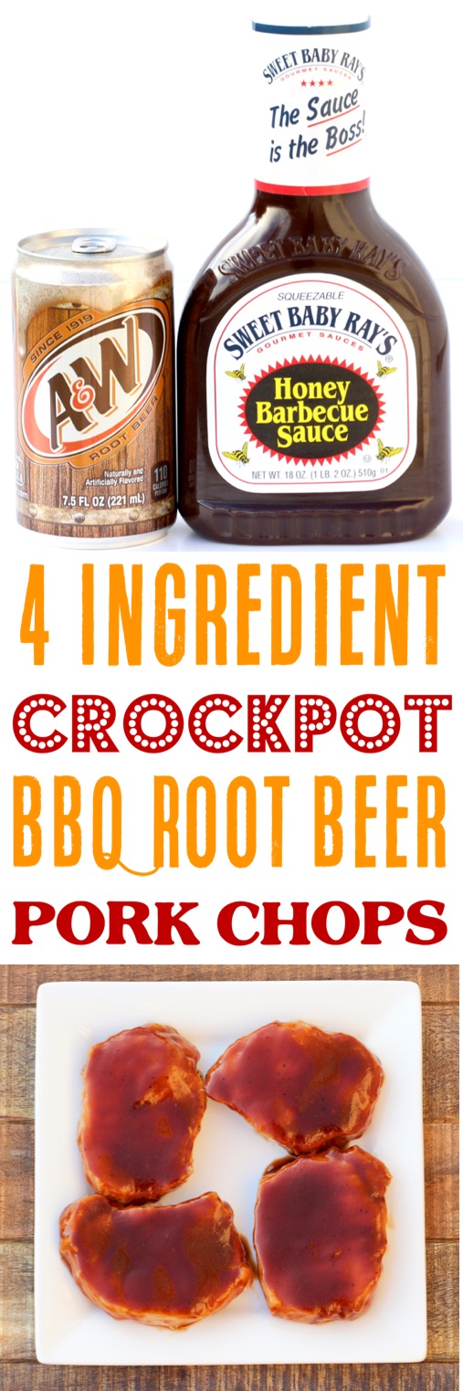 Crockpot Pork Chops Easy BBQ Root Beer Slow Cooker Chop Recipe