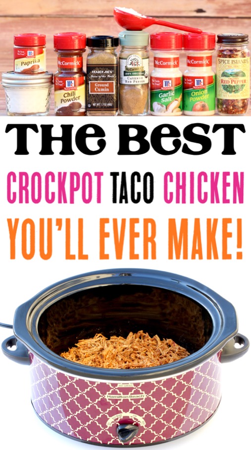 Crockpot Taco Meat Recipes Easy Slow Cooker Chicken Tacos Recipe