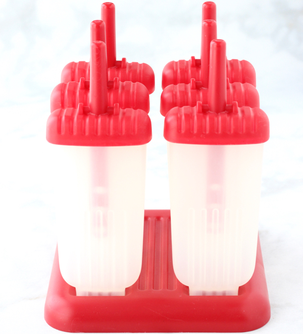 Popsicle mold for six popsicles.