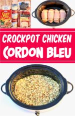 Crockpot Chicken Cordon Bleu Casserole