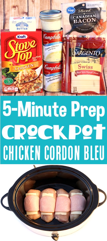 Crockpot Chicken Recipes Easy Crock Pot Cordon Bleu