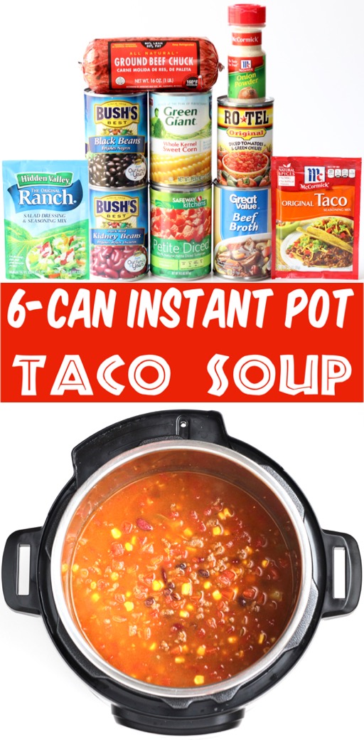 Instant Pot Soup Recipes - Healthy Easy Taco Soup using Hamburger Meat