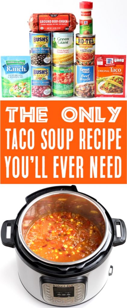 Easy Instant Pot Taco Soup Recipe (The BEST!) - The Frugal Girls