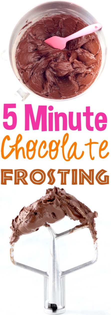 Chocolate Frosting Recipe Easy Homemade Buttercream Frosting Perfect for Cake, Cupcakes, Brownies, or Decorating Cookies 5 Ingredients