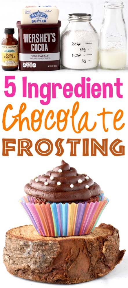 Chocolate Frosting Recipe Easy Homemade Buttercream Just 5 Ingredients | the Best Frosting for Cake Desserts or Cupcakes