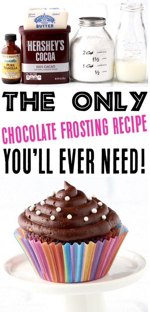 Chocolate Frosting Recipe Easy Homemade Frosting for Brownies Cakes and Cupcakes