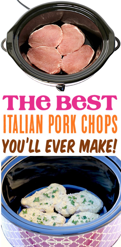 Crockpot Pork Chops Easy Dinners Recipes Slow Cooker Italian Pork Chop Recipe