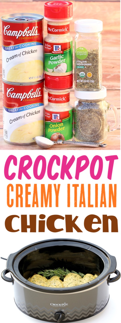 Crockpot Chicken Recipes Easy Creamy Italian Slow Cooker Simple and Delicious Dinner