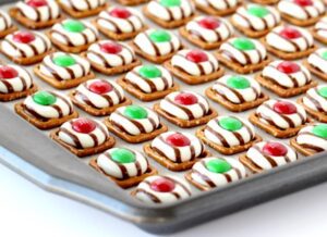 Holiday Pretzel Cookies Recipe Hershey's Hugs