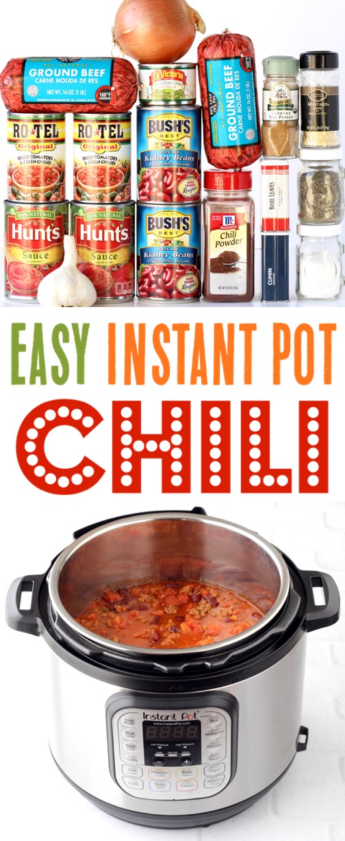 Instant Pot Chili Recipe Ground Beef Simple Dinner Recipes