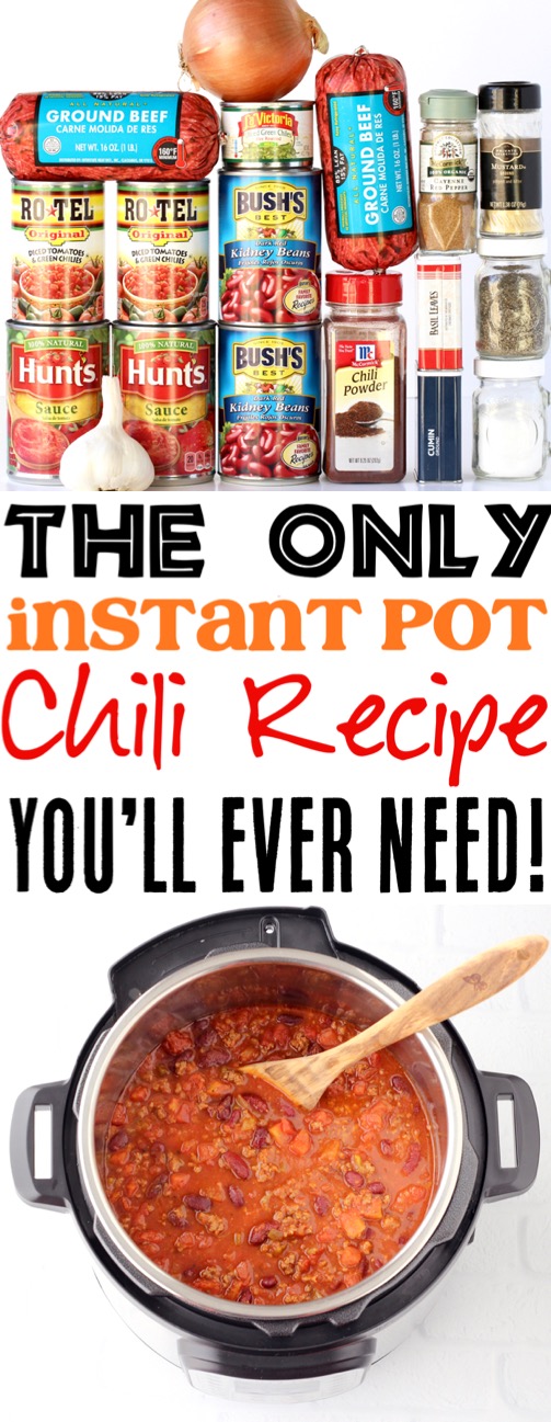 Instant Pot Chili Recipe Simple Ground Beef Pressure Cooker Recipes