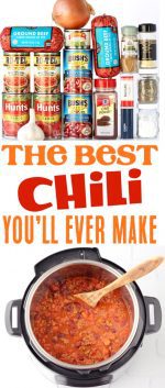 Best Instant Pot Chili Recipe Ever (EASY!) - The Frugal Girls