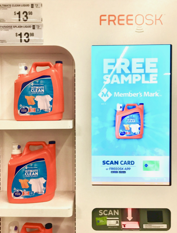 Sam's Club Freeosk Free Sample Kiosk