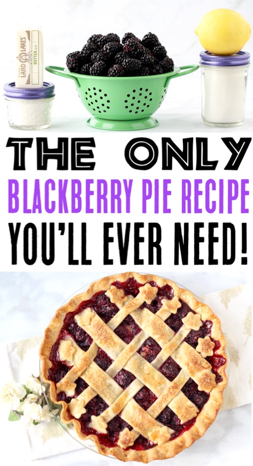 Blackberry Pie Recipe with Easy Homemade Filling