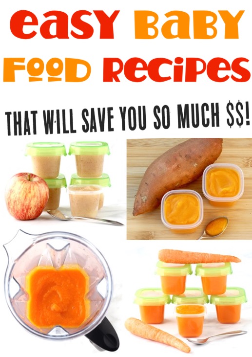 Baby Food Recipes Homemade Pureed Fruits and Vegetables for Babies Stage 1 and beyond
