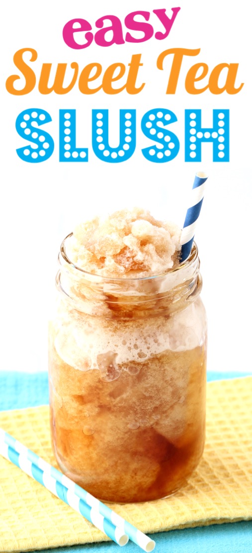 Iced Tea Recipes - Homemade Sweet Tea Slushie Recipe for Kids and Adults