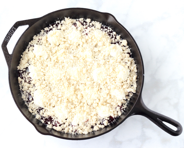 Skillet Strawberry Crumble