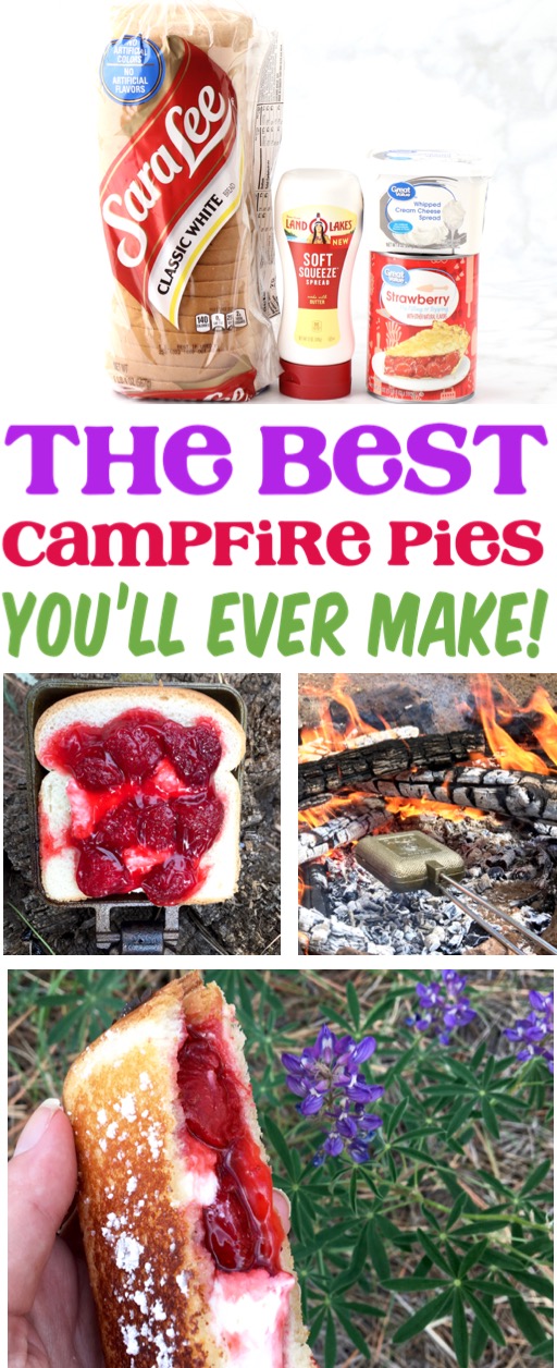 Camping Food Hacks and Ideas | Strawberry Cheesecake Campfire Pudgy Pies