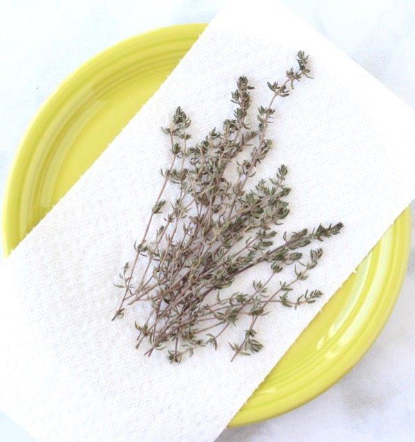 How to Dry Thyme Sprigs