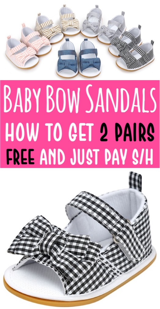 Sandals Summer Bow Knot Baby Sandal with Strap