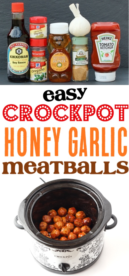 Crockpot Meatballs Recipe - Easy Honey Garlic Meatball Recipe