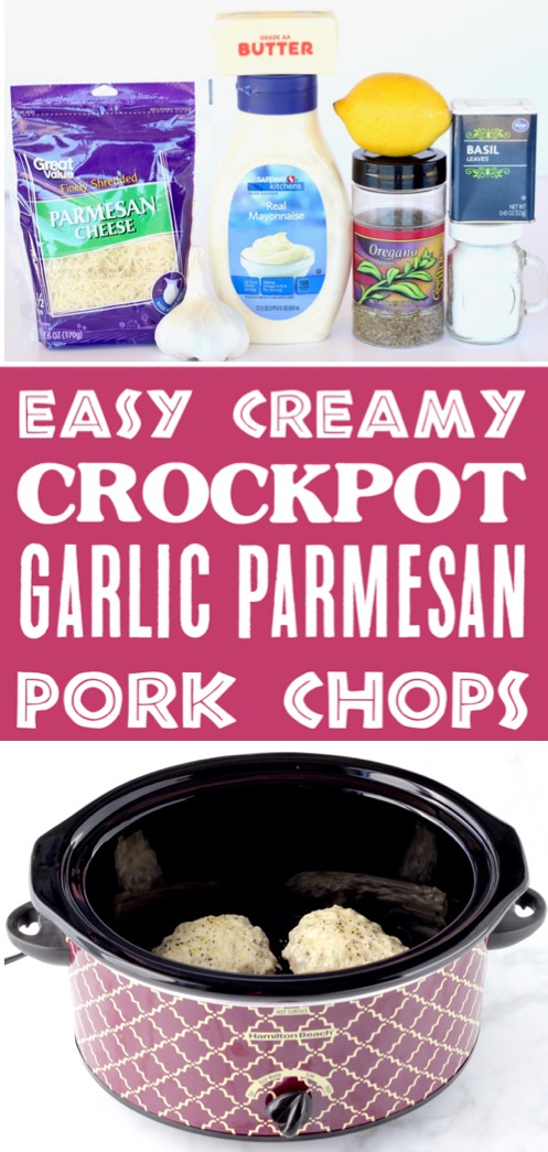 Garlic Parmesan Pork Chops Crock Pot Recipe Easy
