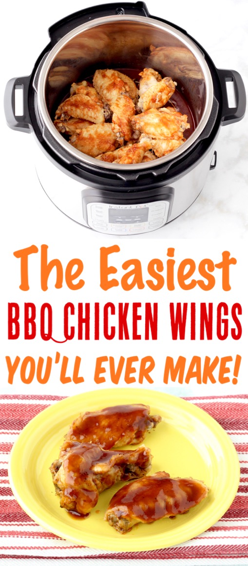Instant Pot Chicken Recipes - Easy BBQ Wings Recipe - Simple and Just 3 Ingredients