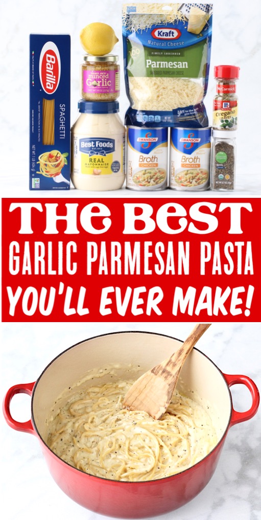 Pasta Recipes for Dinner Easy Garlic Parmesan Spaghetti