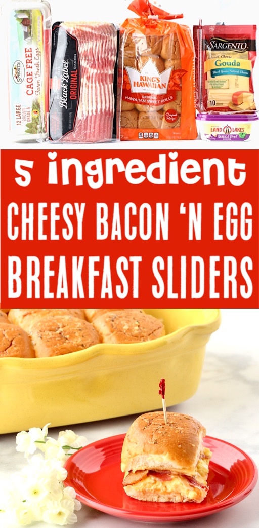 Breakfast Casserole Ideas - Bacon Egg and Cheese Sliders Recipe
