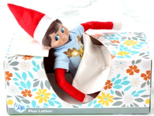 Elf on the Shelf Tissue Box Bed